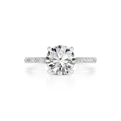 Mia Moissanite & Lab Grown Diamond Ring | White Gold | 1