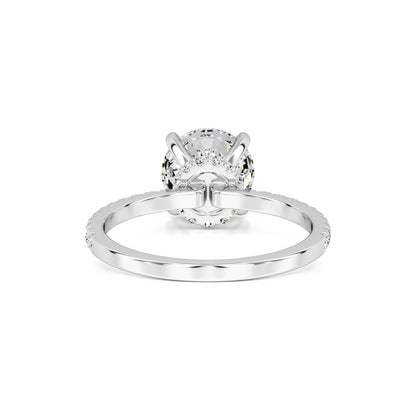 Mia Moissanite & Lab Grown Diamond Ring | White Gold | 3