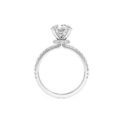 Mia Moissanite & Lab Grown Diamond Ring | White Gold | 4