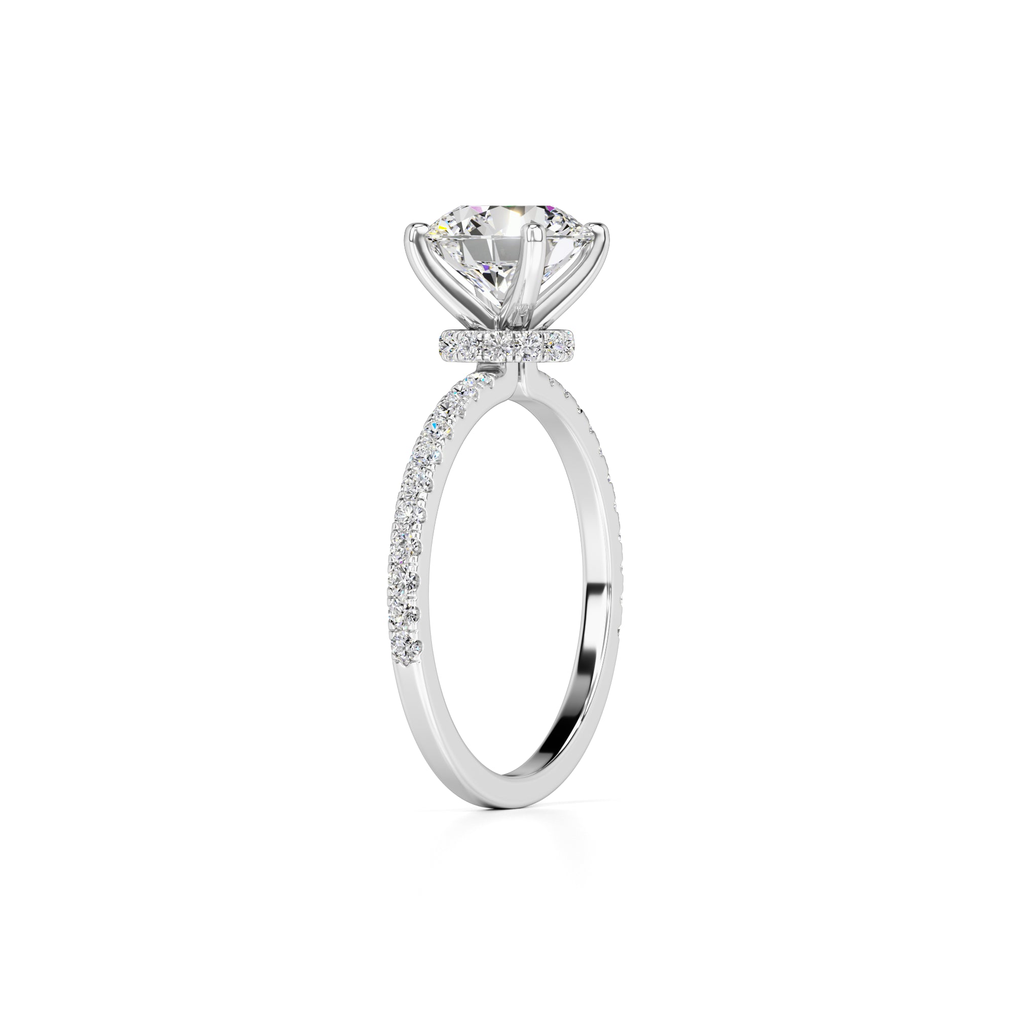 Mia Lab Grown Diamond Ring | White Gold | 3