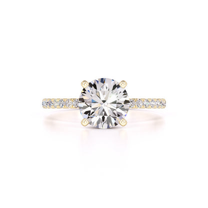 Mia Moissanite & Lab Grown Diamond Ring | Yellow Gold | 1