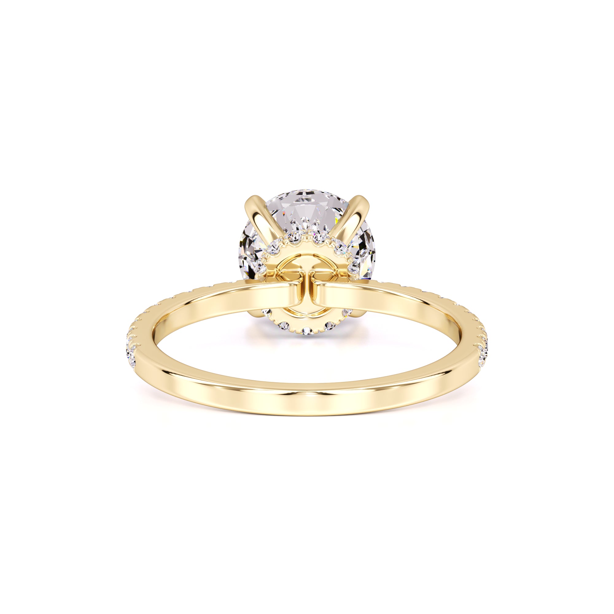 Mia Moissanite & Lab Grown Diamond Ring | Yellow Gold | 3