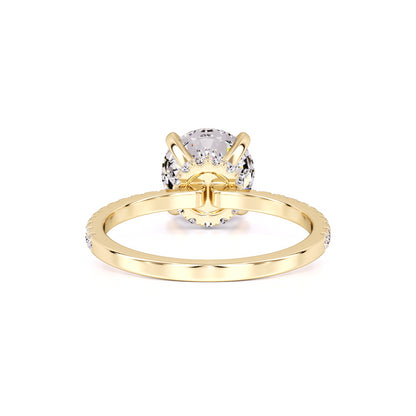 Mia Moissanite & Lab Grown Diamond Ring | Yellow Gold | 3
