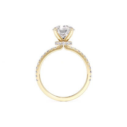 Mia Moissanite & Lab Grown Diamond Ring | Yellow Gold | 4