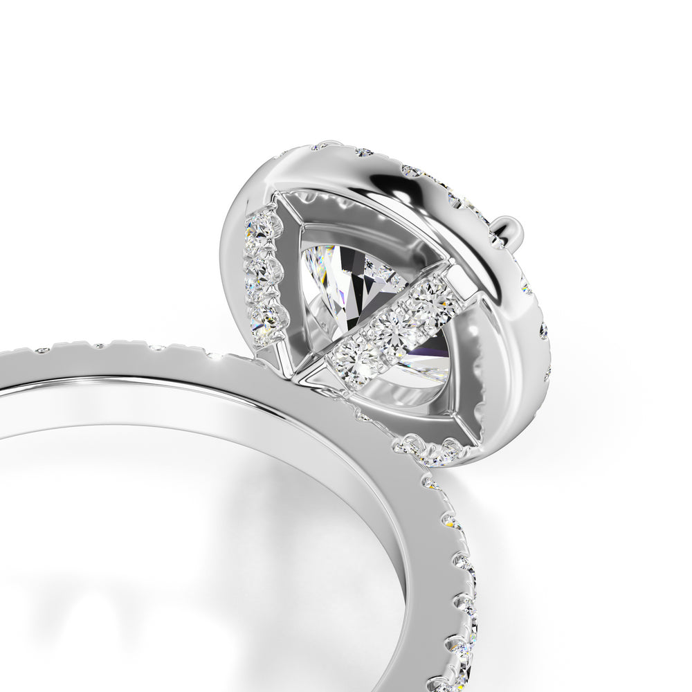 Sofia Moissanite & Lab Grown Diamond Ring | White Gold | 2
