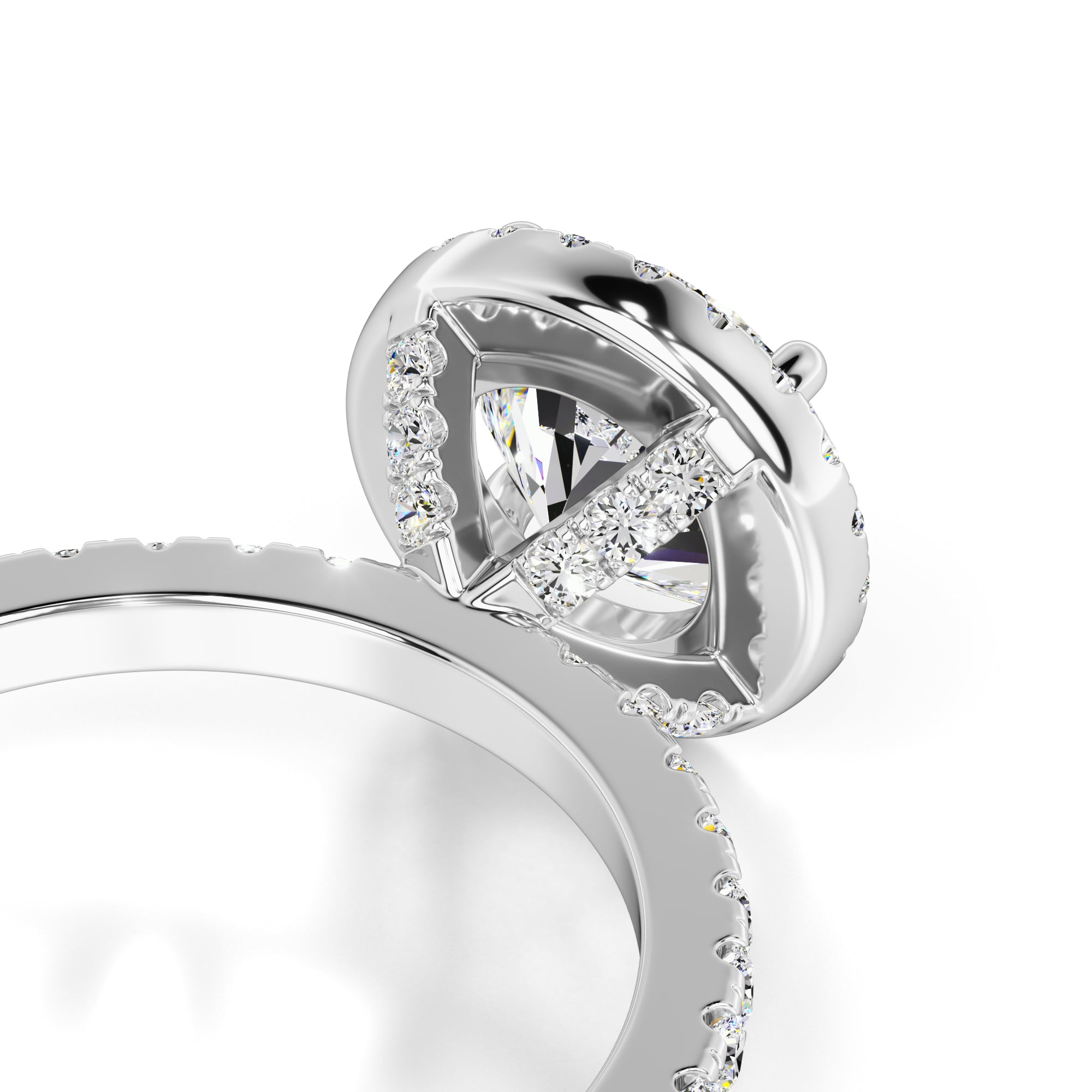 Sofia Moissanite & Lab Grown Diamond Ring | White Gold | 2