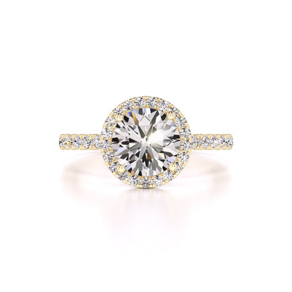 Sofia Moissanite & Lab Grown Diamond Ring | Yellow Gold | 1