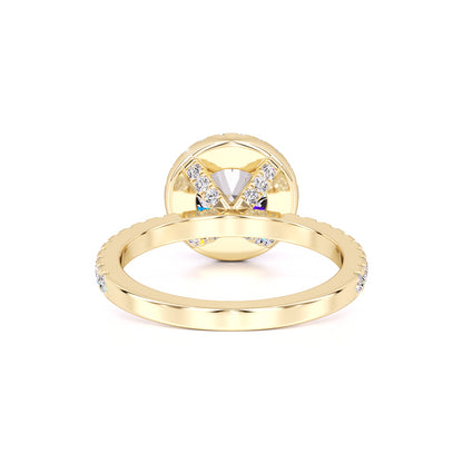Sofia Moissanite & Lab Grown Diamond Ring | Yellow Gold | 3