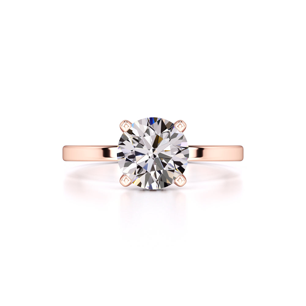 Cate Moissanite & Lab Grown Diamond Ring | Rose Gold | 1