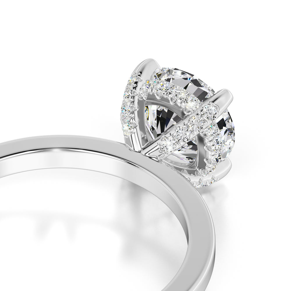 Cate Moissanite & Lab Grown Diamond Ring | White Gold | 2