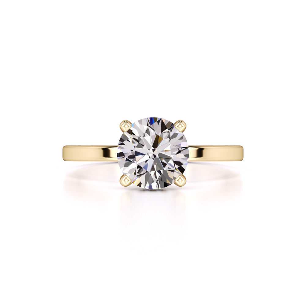 Cate Moissanite & Lab Grown Diamond Ring | Yellow Gold | 1