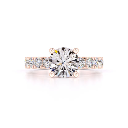 Cindy Moissanite & Lab Grown Diamond Ring | Rose Gold | 1