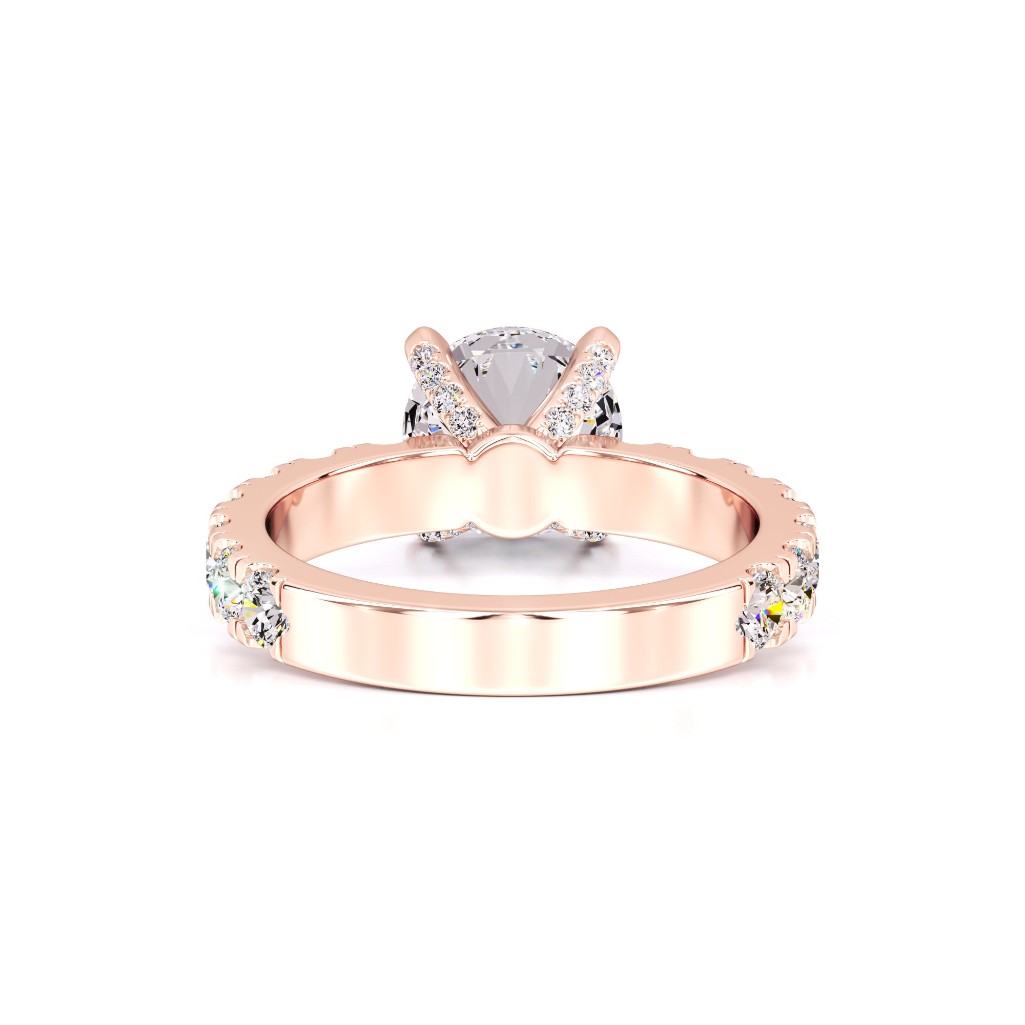 Cindy Moissanite & Lab Grown Diamond Ring | Rose Gold | 3