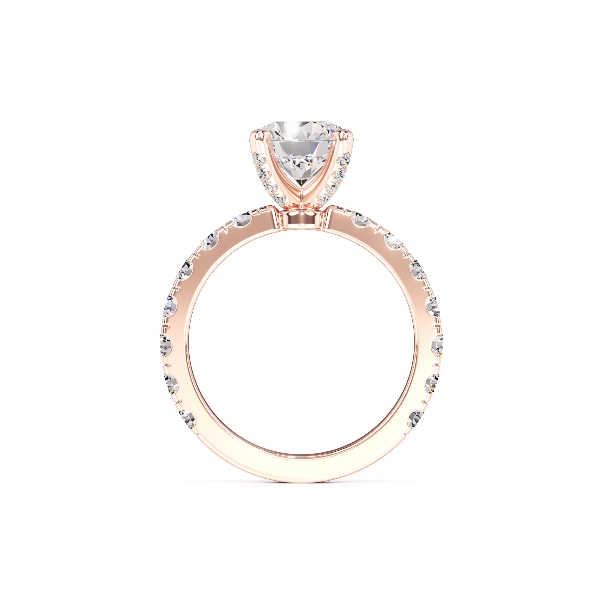 Cindy Moissanite & Lab Grown Diamond Ring | Rose Gold | 4