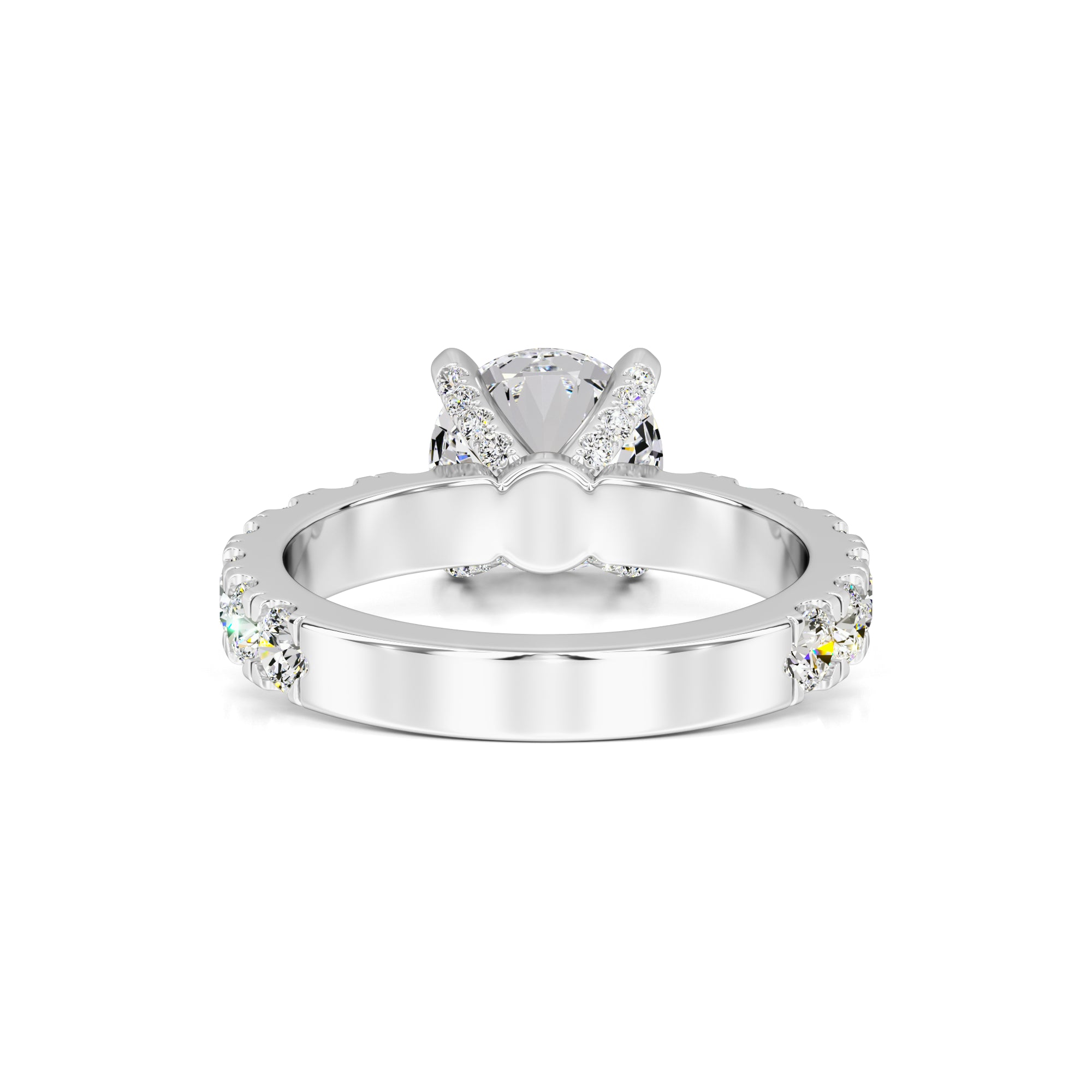Cindy Moissanite & Lab Grown Diamond Ring | White Gold | 3