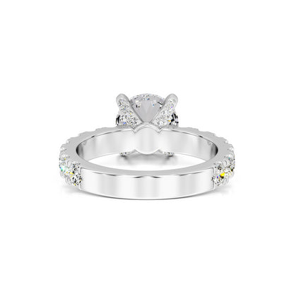 Cindy Moissanite & Lab Grown Diamond Ring | White Gold | 3