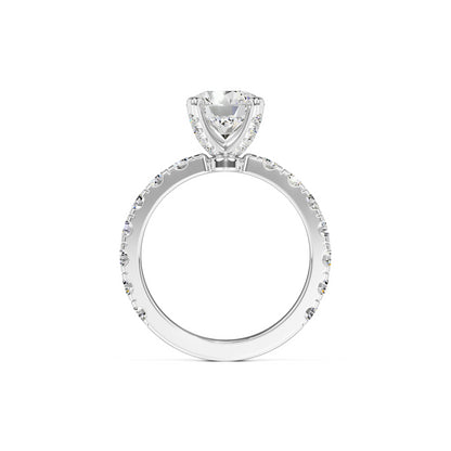 Cindy Moissanite & Lab Grown Diamond Ring | White Gold | 4