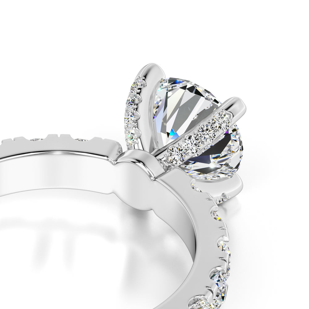 Cindy Moissanite & Lab Grown Diamond Ring | White Gold | 2