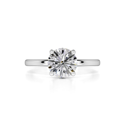 Briana Moissanite & Lab Grown Diamond Ring | White Gold | 1