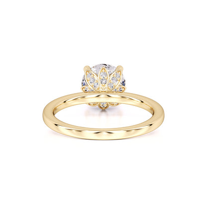 Briana Moissanite & Lab Grown Diamond Ring | Yellow Gold | 3
