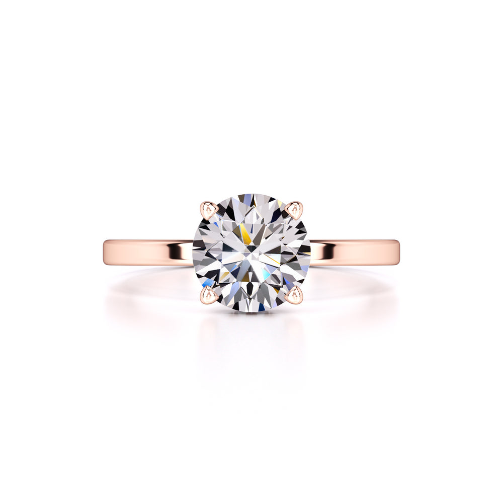 Avery Moissanite & Lab Grown Diamond Ring | Rose Gold | 1