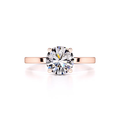 Avery Moissanite & Lab Grown Diamond Ring | Rose Gold | 1