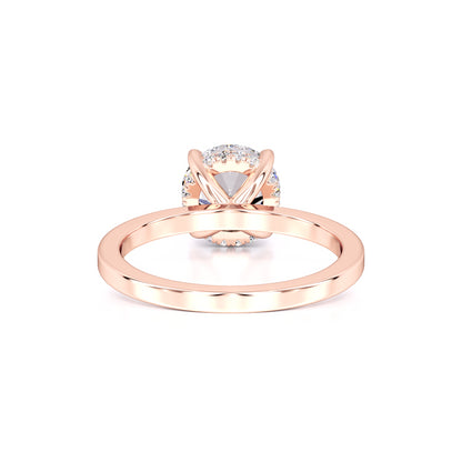 Avery Moissanite & Lab Grown Diamond Ring | Rose Gold | 3