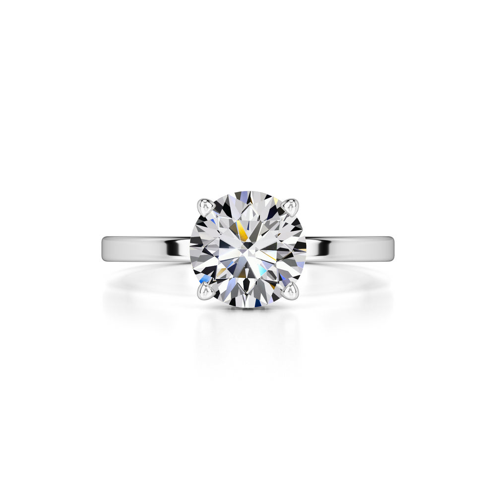 Avery Moissanite & Lab Grown Diamond Ring | White Gold | 1