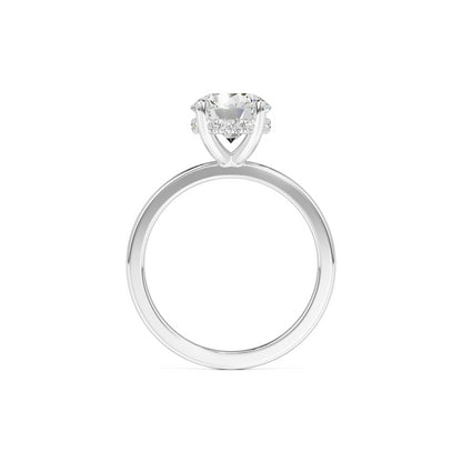Avery Moissanite & Lab Grown Diamond Ring | White Gold | 4