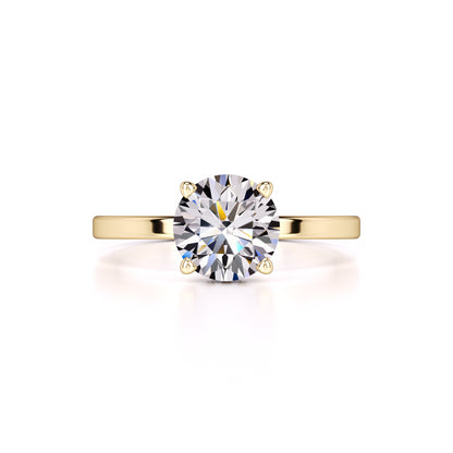 Avery Moissanite & Lab Grown Diamond Ring | Yellow Gold | 1