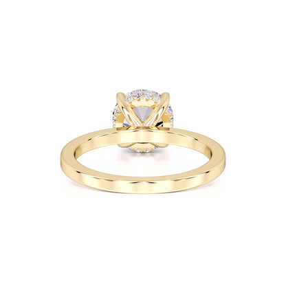 Avery Moissanite & Lab Grown Diamond Ring | Yellow Gold | 3