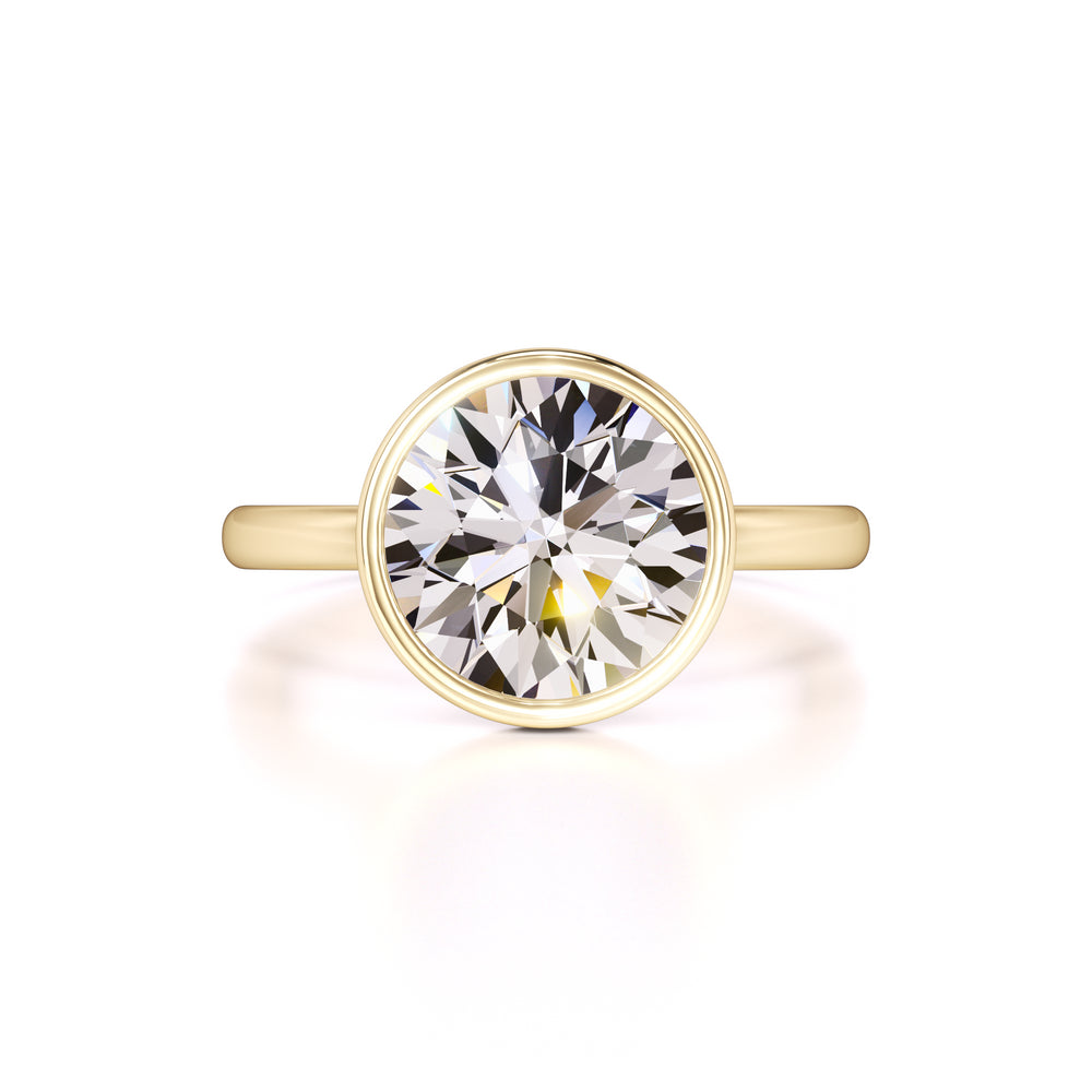 Alana Moissanite & Lab Grown Diamond Ring | Yellow Gold | 1
