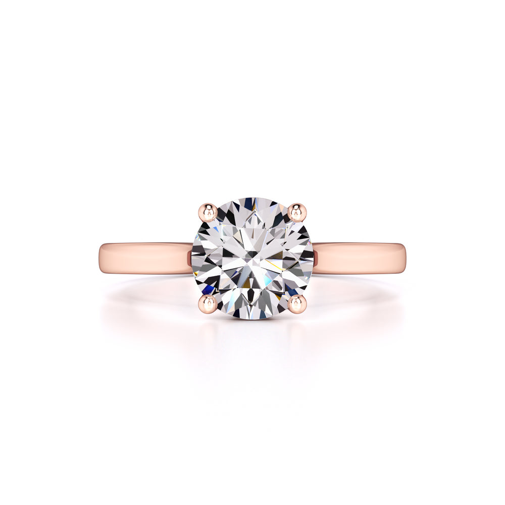 Madison Moissanite & Lab Grown Diamond Ring | Rose Gold | 1