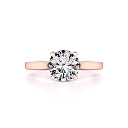 Madison Moissanite & Lab Grown Diamond Ring | Rose Gold | 1