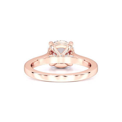 Madison Moissanite & Lab Grown Diamond Ring | Rose Gold | 3