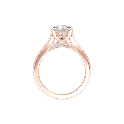 Madison Moissanite & Lab Grown Diamond Ring | Rose Gold | 4