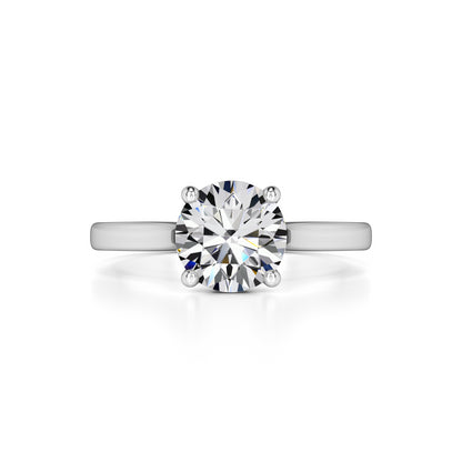 Madison Moissanite & Lab Grown Diamond Ring | White Gold | 1