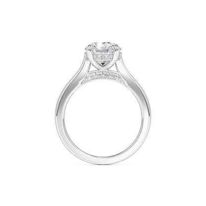 Madison Moissanite & Lab Grown Diamond Ring | White Gold | 4