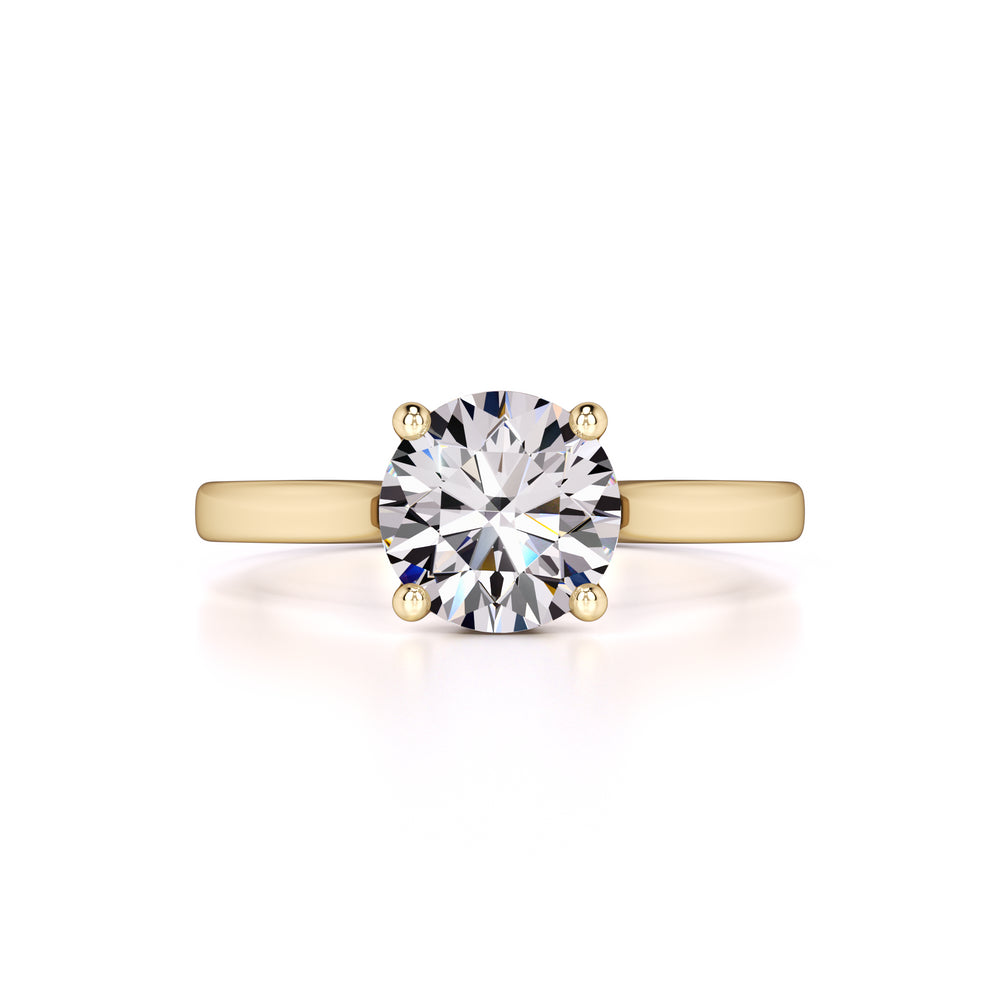 Madison Moissanite & Lab Grown Diamond Ring | Yellow Gold | 1
