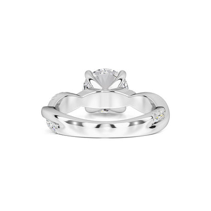 Gia Moissanite & Lab Grown Diamond Ring | White Gold | 3
