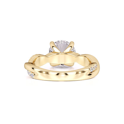 Gia Moissanite & Lab Grown Diamond Ring | Yellow Gold | 3