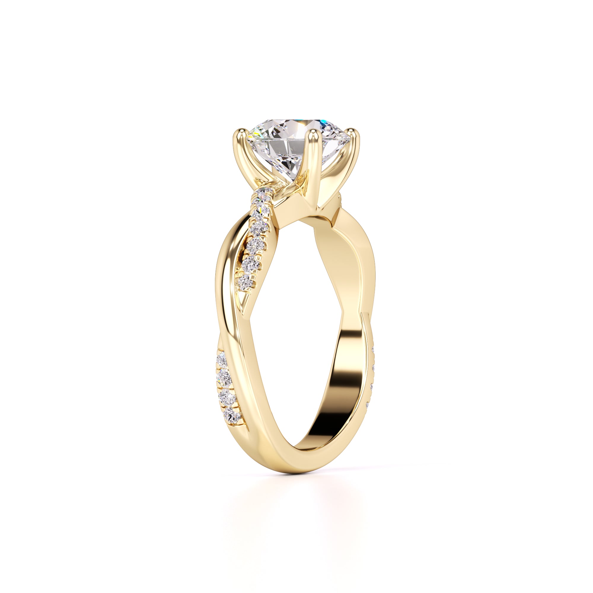 Gia Lab Grown Diamond Ring | Yellow Gold | 3
