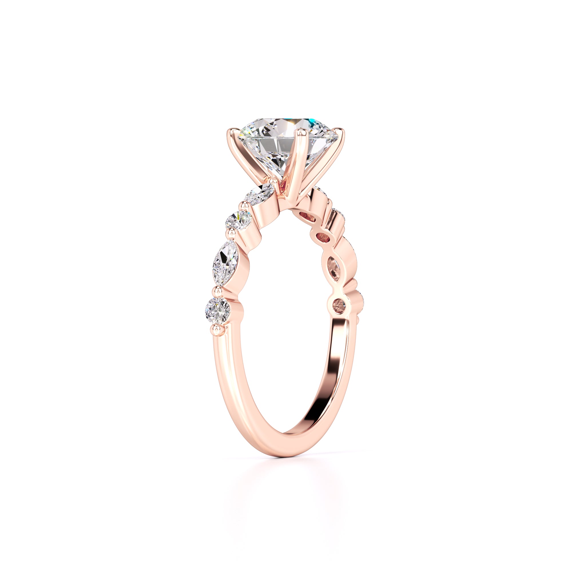 Cameron Lab Grown Diamond Ring | Rose Gold | 3