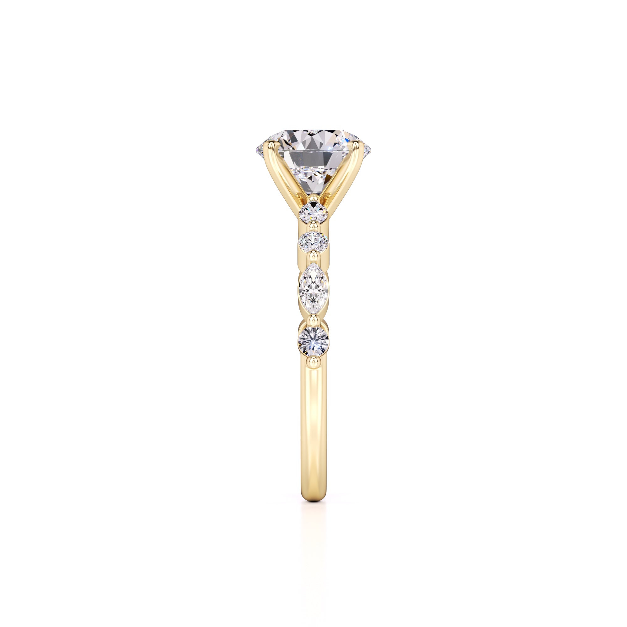 Cameron Lab Grown Diamond Ring | Yellow Gold | 4