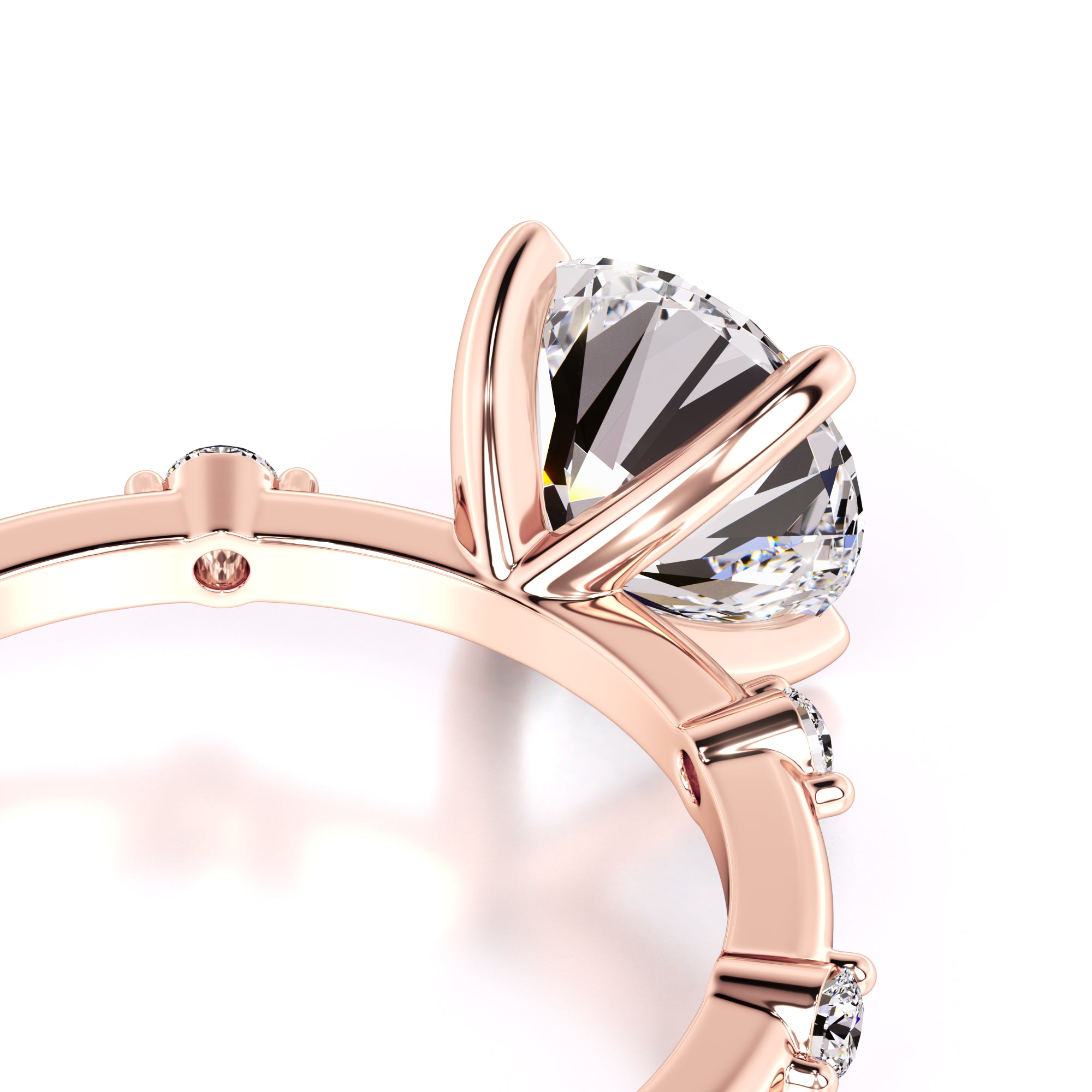 Eleanor Lab Grown Diamond Ring | Rose Gold | 2