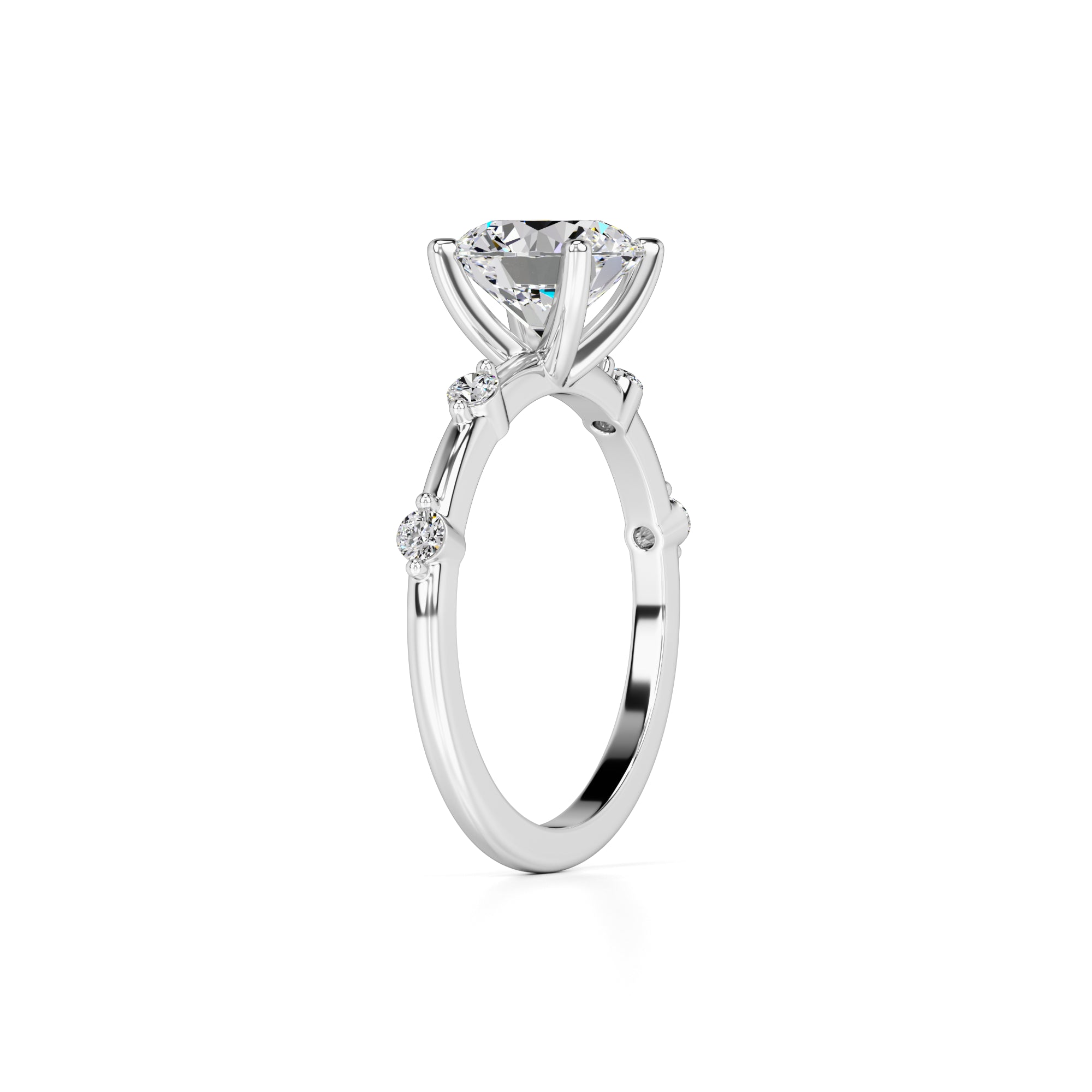 Eleanor Lab Grown Diamond Ring | White Gold | 3