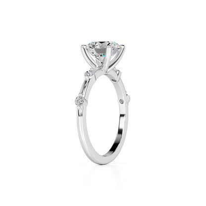Eleanor Lab Grown Diamond Ring | White Gold | 3