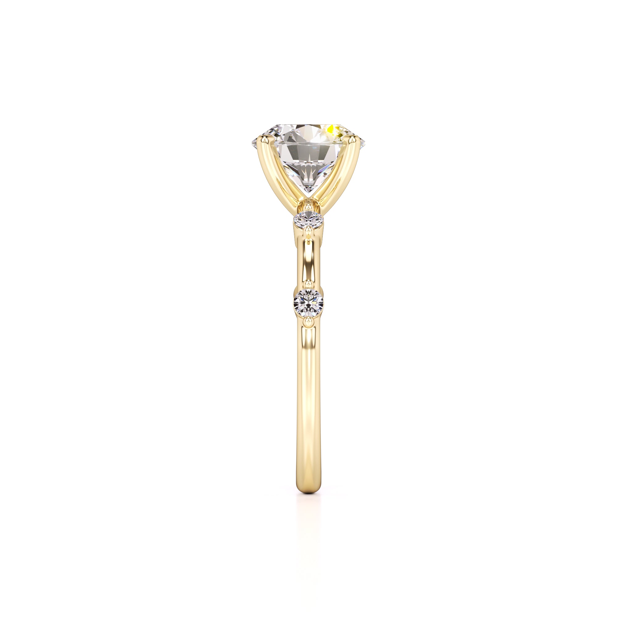 Eleanor Lab Grown Diamond Ring | Yellow Gold | 4