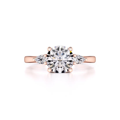 Chloe Moissanite & Lab Grown Diamond Ring | Rose Gold | 1