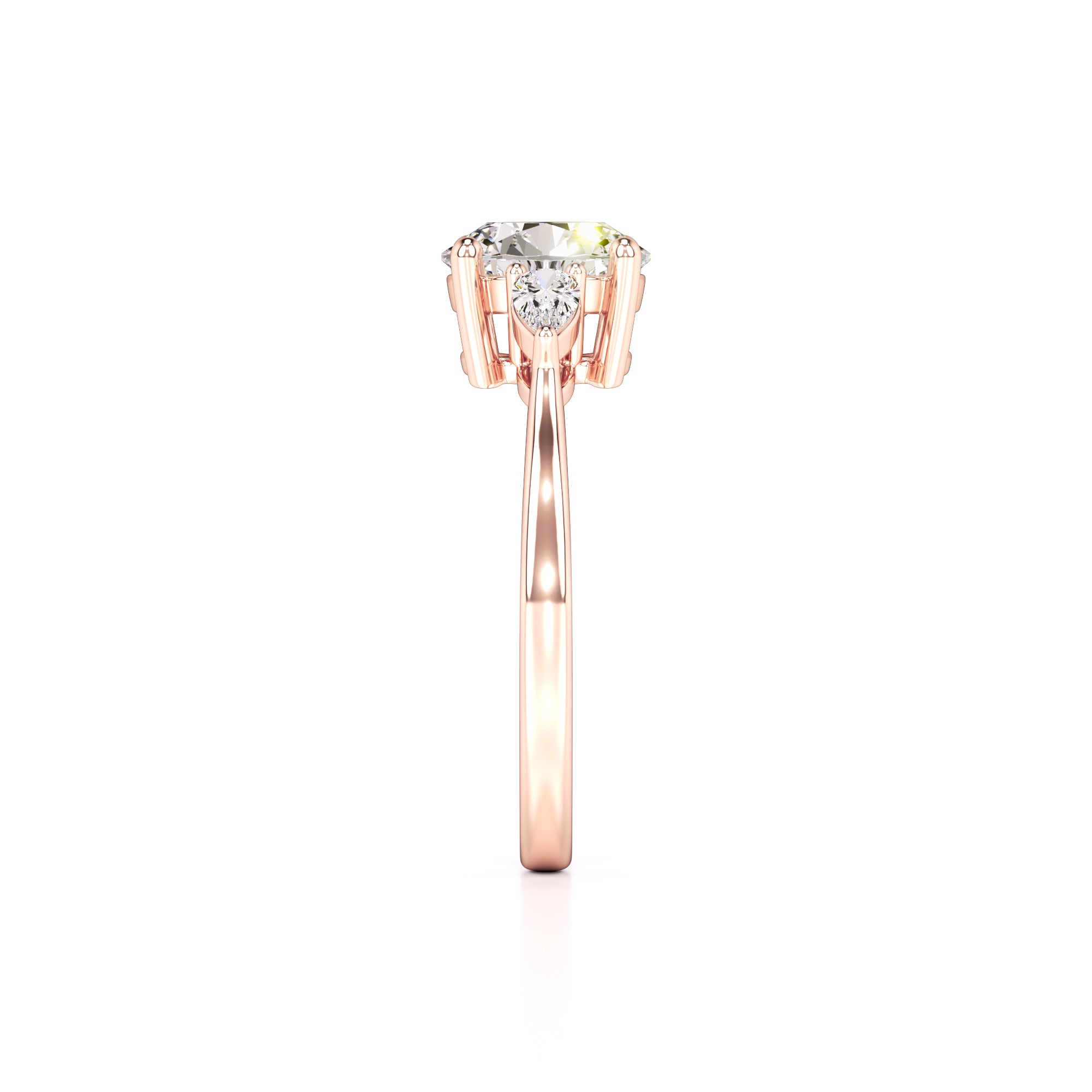 Chloe Lab Grown Diamond Ring | Rose Gold | 4
